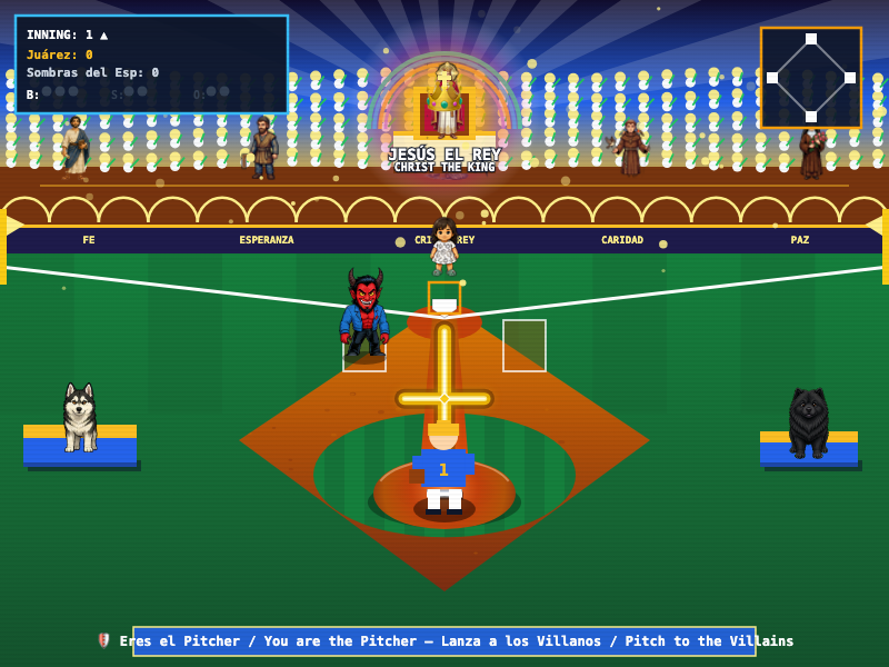 Celestial baseball stadium for family play